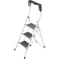 Hailo. Hailo Safety Plus 3 Step Steel Folding Step Ladder - 4343-001